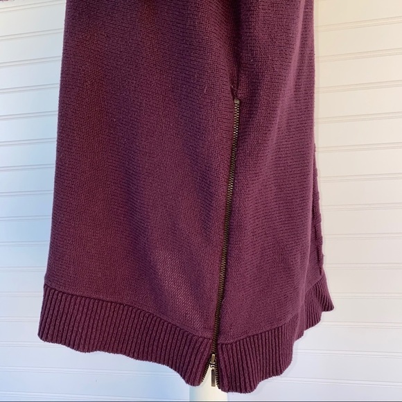 Lane Bryant Burgundy Side zipper sweater 14/16 - Picture 6 of 11